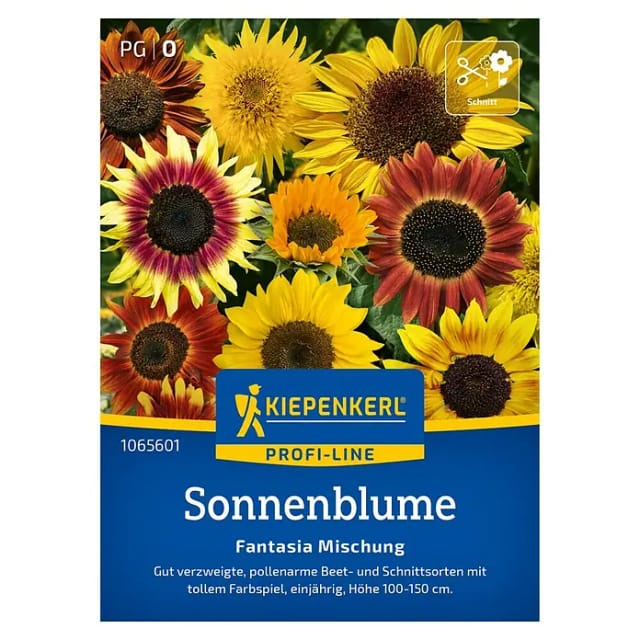 Kiepenkerl Profi-Line Blumensamen Sonnenblumen Fantasia Mischung F1 für ca. 20 Pflanzen