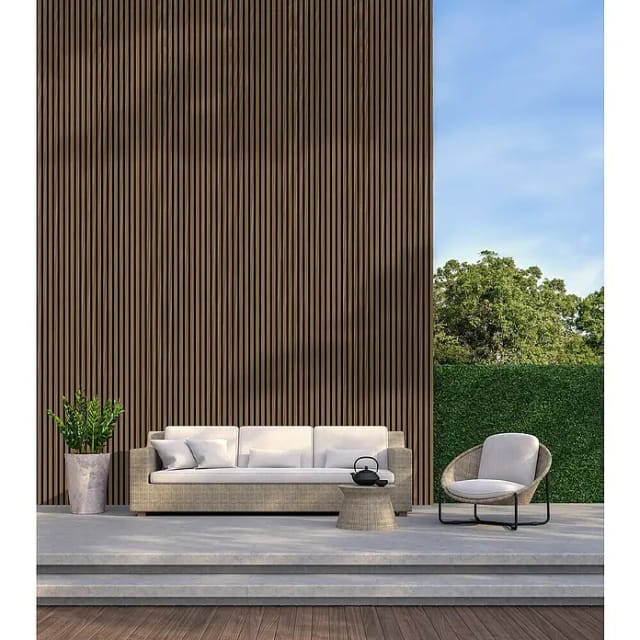 Neuhofer Akustikpaneel Eiche foliert 240 x 57,2 x 1,9 cm braun