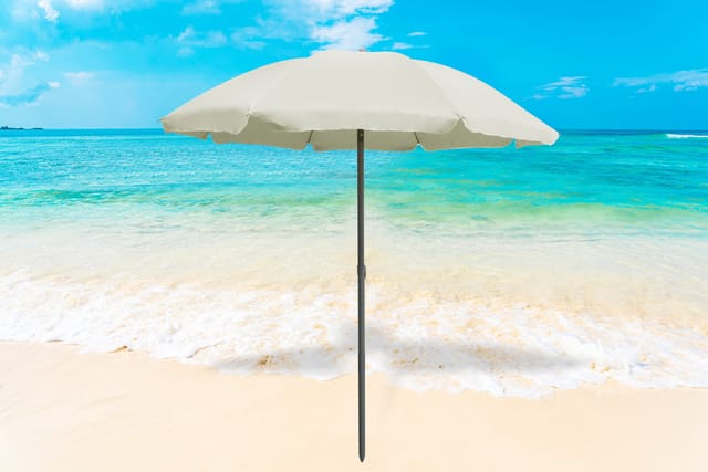 TrendLine Sonnenschirm creme Ø 180 cm