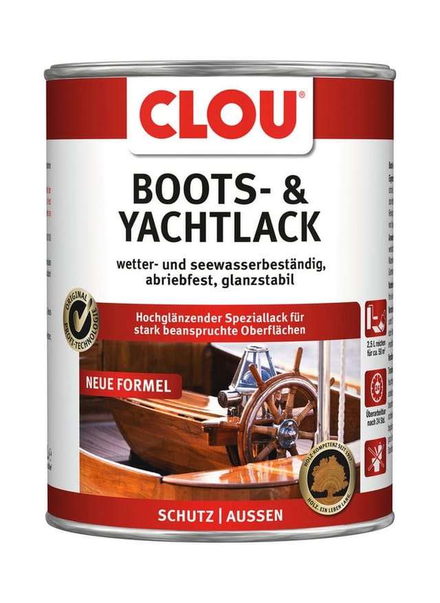 Clou Boots- & Yachtlack 2,5 L transparent glänzend