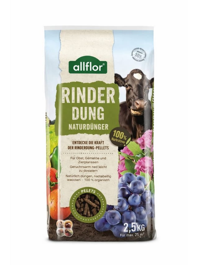 Allflor Naturdünger Rinderdung 2,5 kg