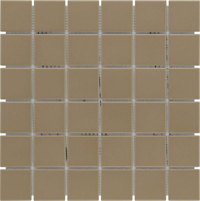 KNG Mosaikfliese rutschhemmend 29,7 x 29,7 cm braun unglasiert