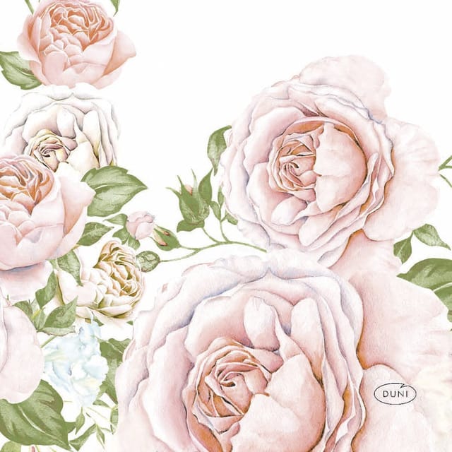 Duni Servietten Bio Rose Glory 24 x 24 cm - 20er Pack