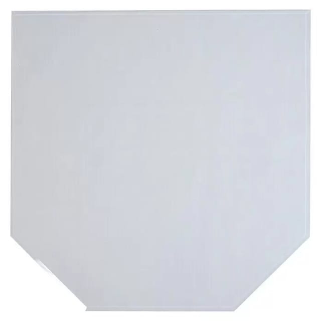 FireFix Glasbodenplatte 120 x 120 cm sechseckform klarglas