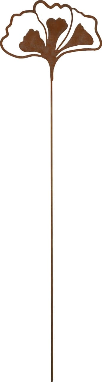 Badeko Gartenstecker Kleeblatt 120 x 20 cm rostbraun
