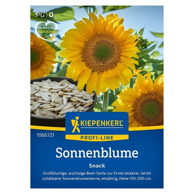 Kiepenkerl Profi-Line Blumensamen Sonnenblumen Snack für ca. 20 Pflanzen
