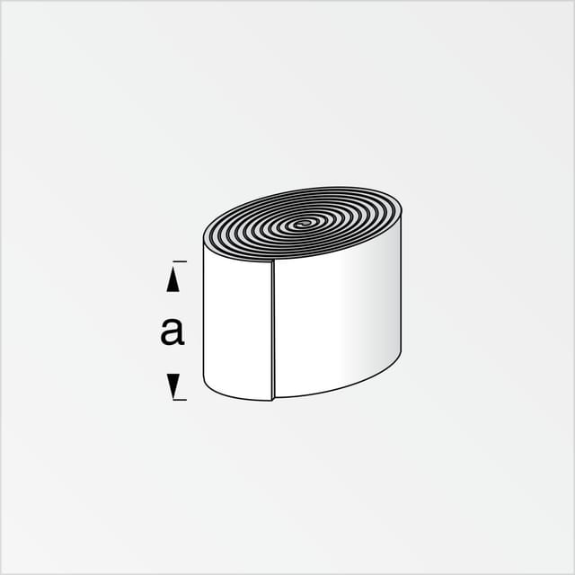 alfer Dichtband Kunststoff 25 m x 12 cm blau