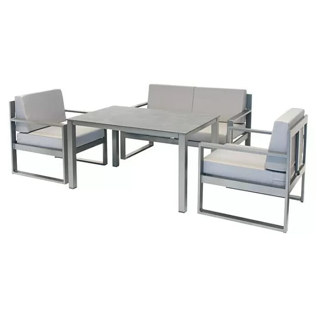 MFG Dining Lounge Möbelset inkl. All-Wetter Kissen wetterfest
