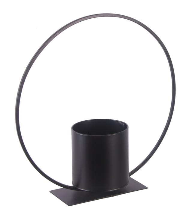 TrendLine Pflanztopf Metall Ø 12,5 x 40 cm schwarz