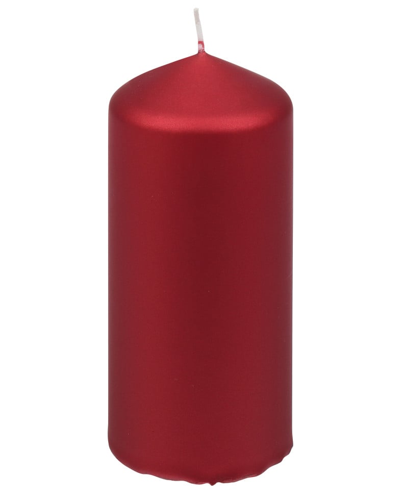 Steinhart Stumpenkerze New Velvet Ø 5,7 x 13 cm rot
