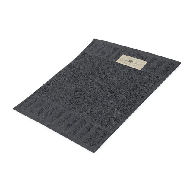Seiftuch Uni Baumwolle 30 x 30 cm anthrazit