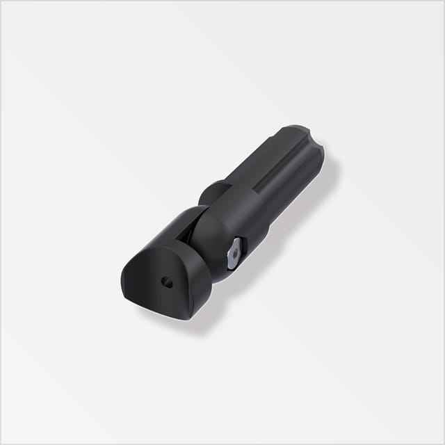 alfer Combitech connect Verbinder mit Flanschbefestigung Kunststoff schwarz