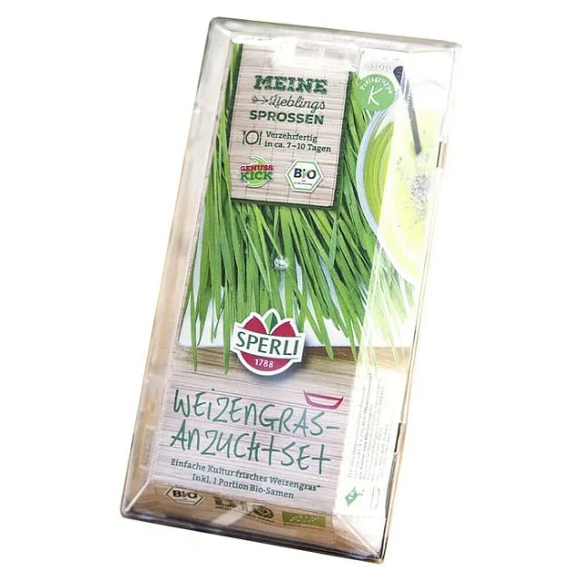 Sperli Bio Microgreen Grow Kit Anzuchtset Weizengras