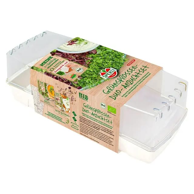 Sperli Bio Microgreen Duo-Box Anzuchtset Kresse Rauke