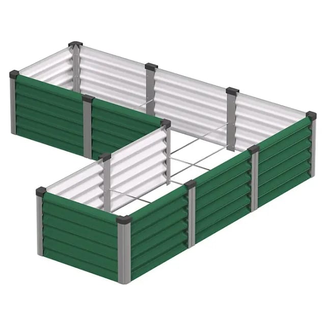 Vitavia Hochbeet Meta In & Out 401M seegras/alu 1,85 x 0,85 x 0,40 m