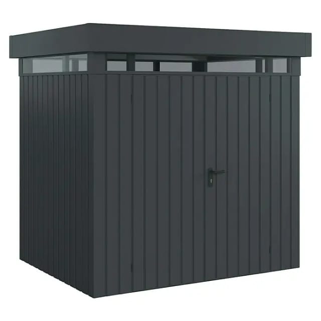 EcoStar Metallgerätehaus Euroline EFD4 LB anthrazit 214 x 166 cm 2-flg.