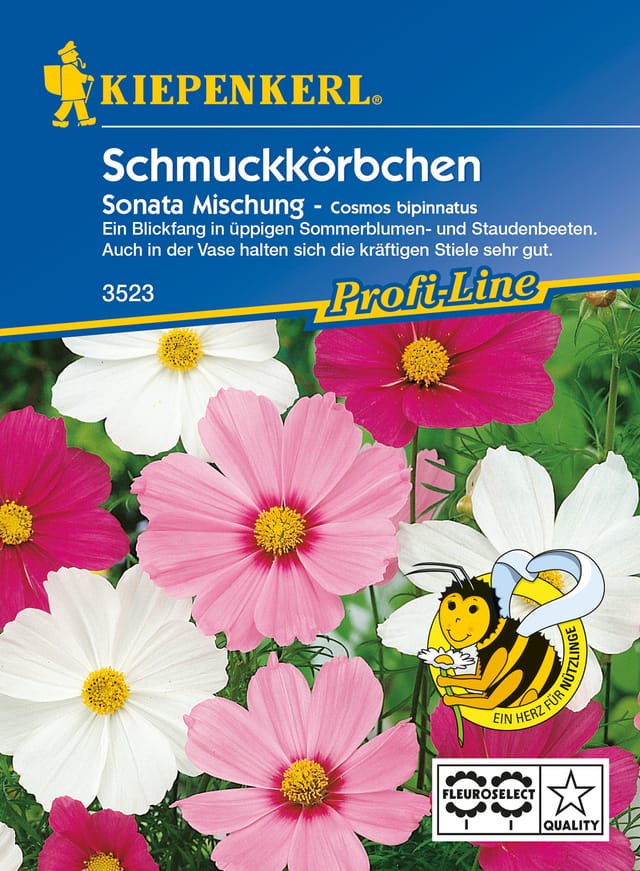 Kiepenkerl Schmuckkörbchen Sonata Cosmos bipinnatus, Inhalt: ca. 40 Pflanzen