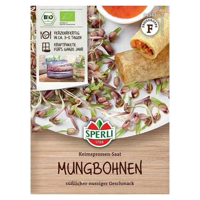 Sperli BIO Keimsprossen-Saat Mungbohnen