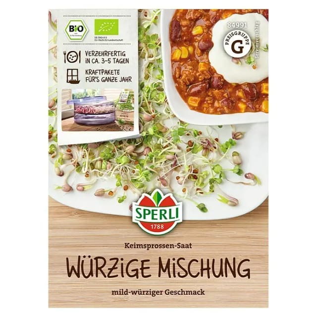 Sperli BIO Keimsprossen-Saat Würzige Mischung