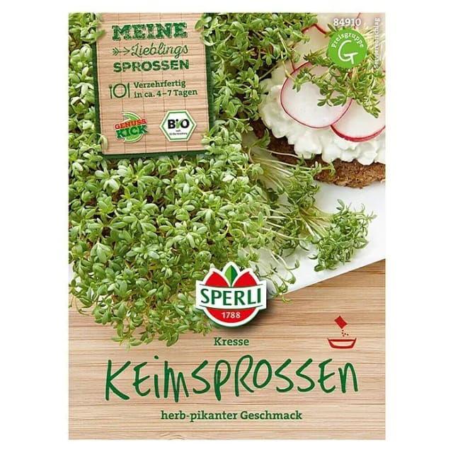 Sperli BIO Microgreen-Saat Kresse