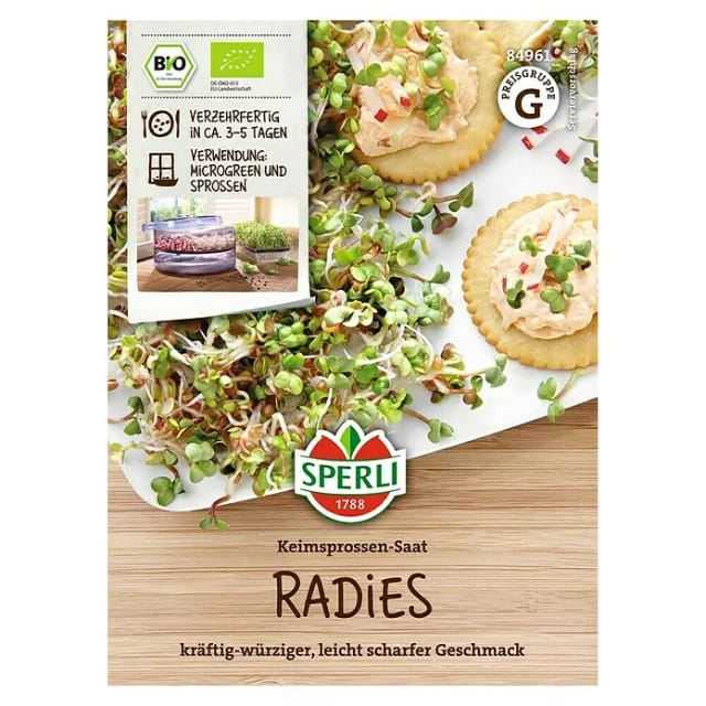 Sperli BIO Keimsprossen-Saat Radies