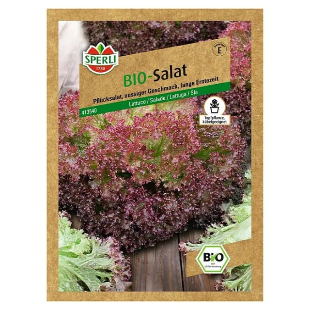Sperli BIO Pflücksalat rot