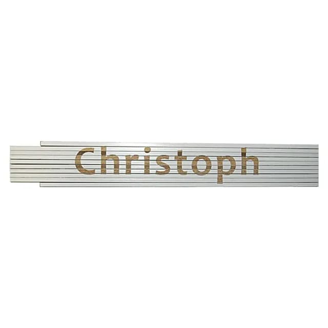 Zollstock Christoph 2 m weiß