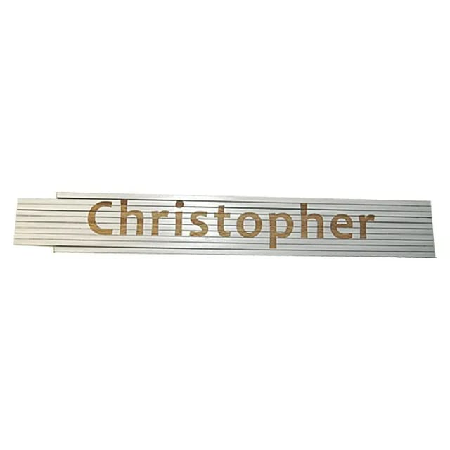 Zollstock Christopher 2 m weiß