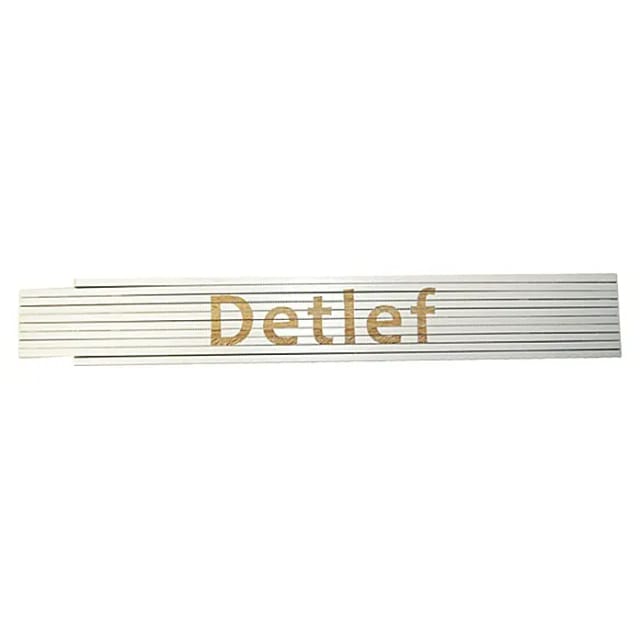Zollstock Detlef 2 m weiß
