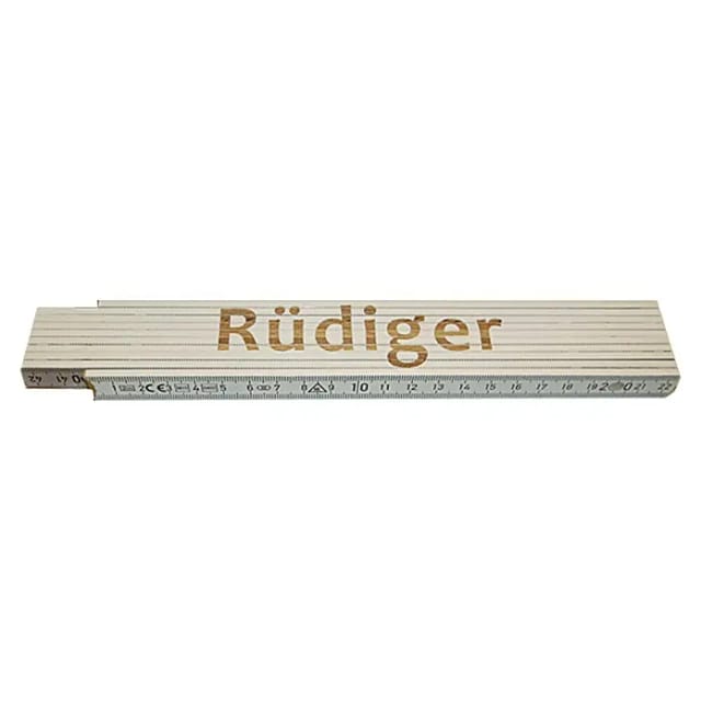 Zollstock Rüdiger 2 m weiß