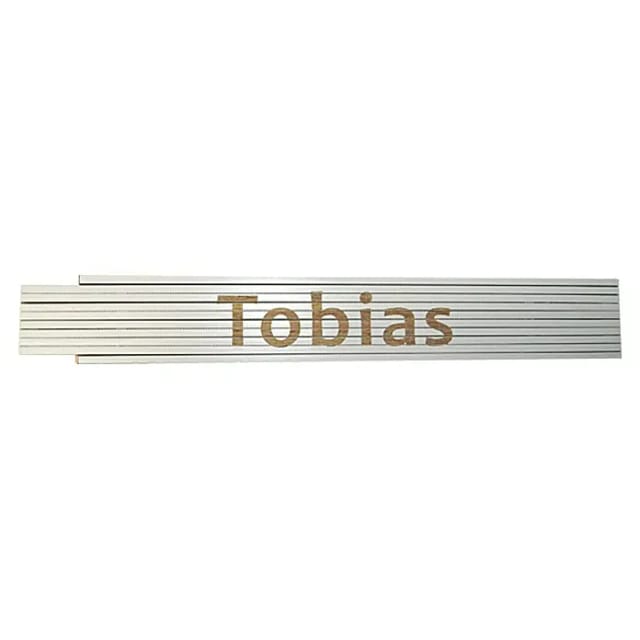 Zollstock Tobias 2 m weiß