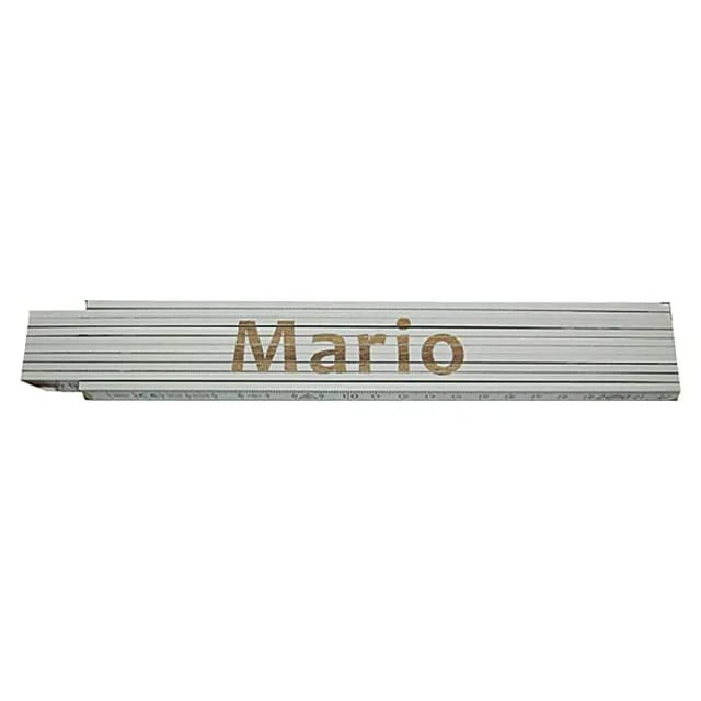 Zollstock Mario 2 m weiß