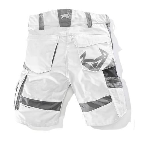 Bullstar Arbeitsshort Worxtar weiss/grau