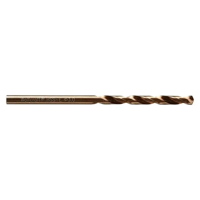 Wolfcraft Metallbohrer HSS-Co 7445010 Ø 3 mm Rundschaft