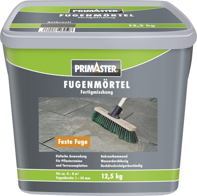 Primaster Fugenmörtel 1 - 30 mm 12,5 kg anthrazit