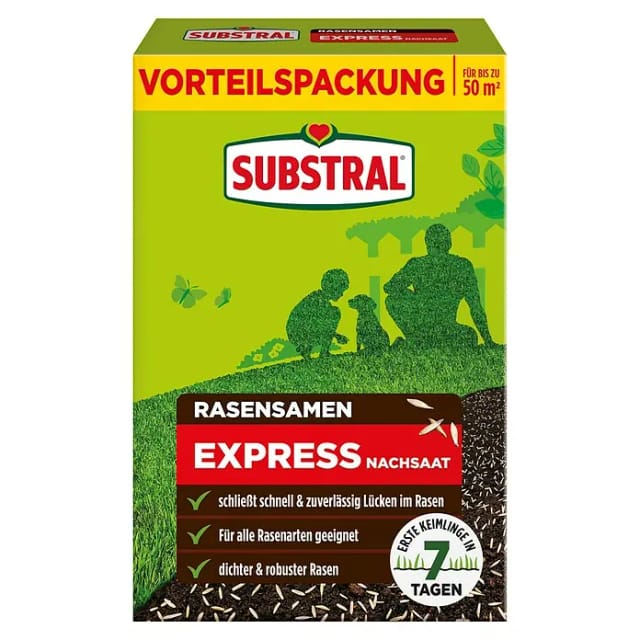 Substral Rasensamen Express Nachsaat 1 kg für ca. 50 m²