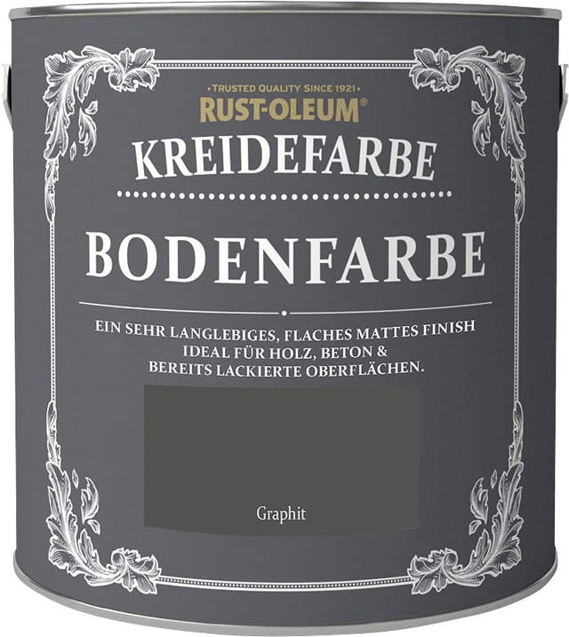 Rust-Oleum Kreidefarbe Bodenfarbe 2,5 L graphit