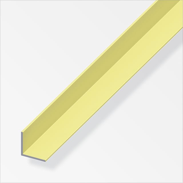 alfer Winkel Aluminium 1 m x 25 × 25 mm messing