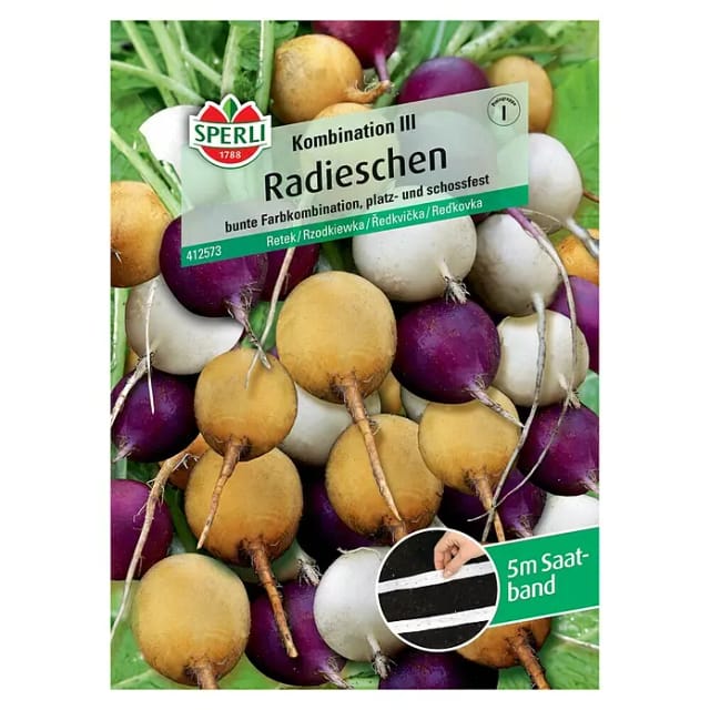 Sperli Saatgut Radieschen Kombination III für bis zu 5 lfd. Meter