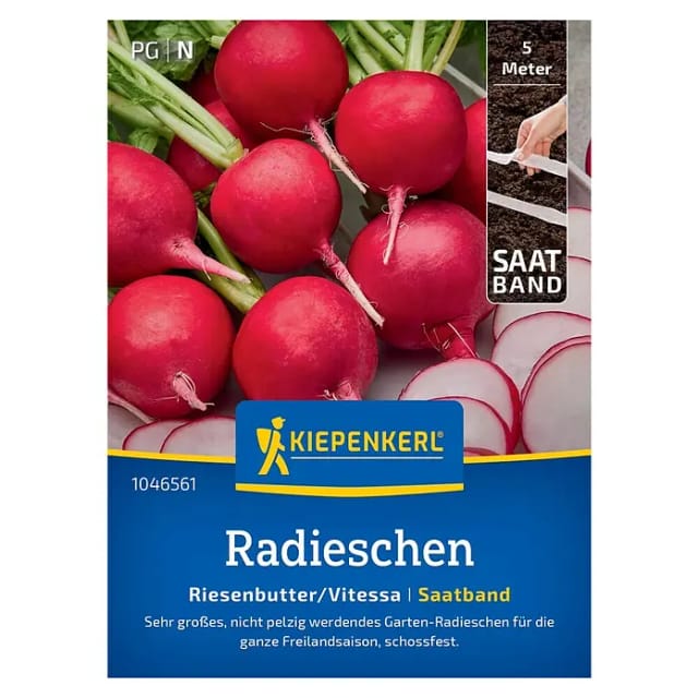 Kiepenkerl Saatgut Radieschen Riesenbutter/Vitessa für bis zu 5 lfd. Meter