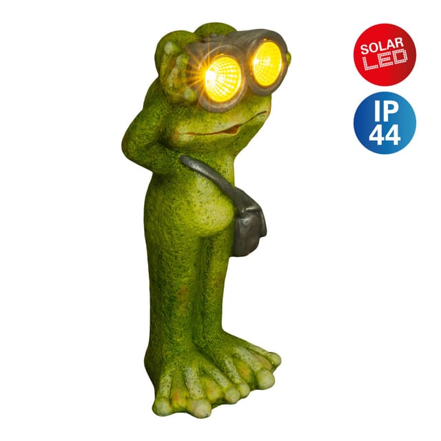 Näve Solar-Gartenleuchte LED Frosch stehend 30 cm grün