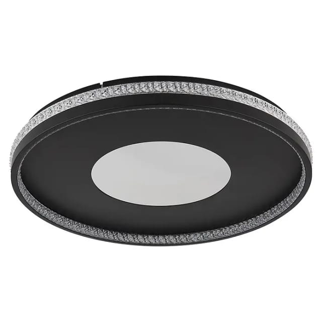 Globo Deckenleuchte Shirley Ø 50,5 x 6,5 cm schwarz CCT
