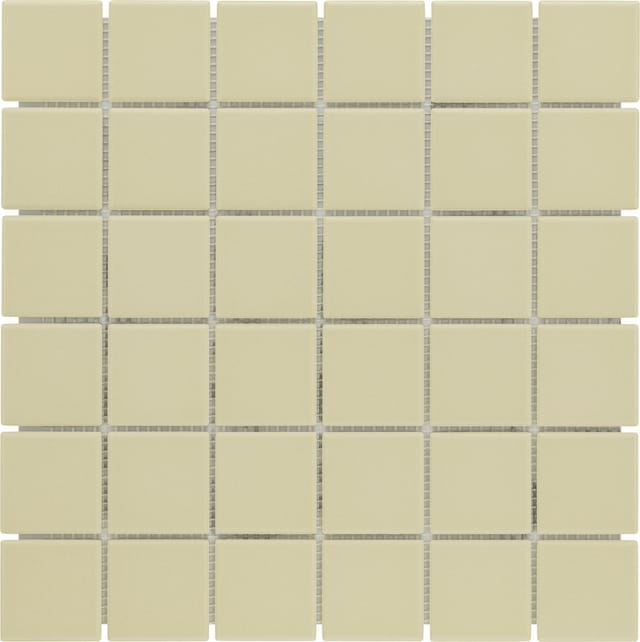 KNG Mosaikfliese rutschhemmend 29,7 x 29,7 cm beige unglasiert