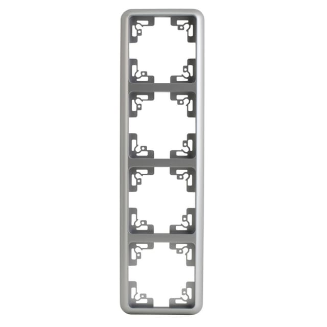 Unitec Abdeckrahmen Montreal 4-fach S503 silber