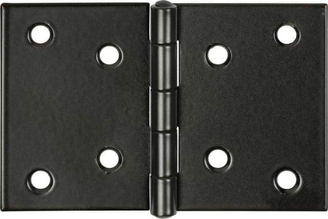 Vormann Scharnier breit Stahl 12 x 8 cm schwarz