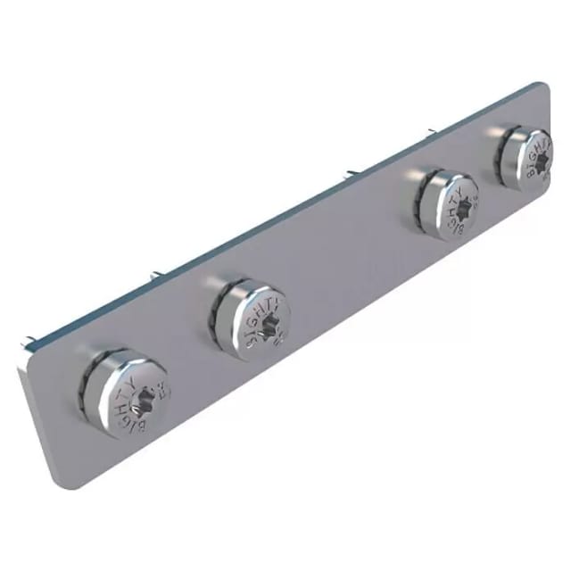HSI Terra Systec Profilverbinder Aluminium Pressblank inkl. Schrauben 100 mm - 10 Stück