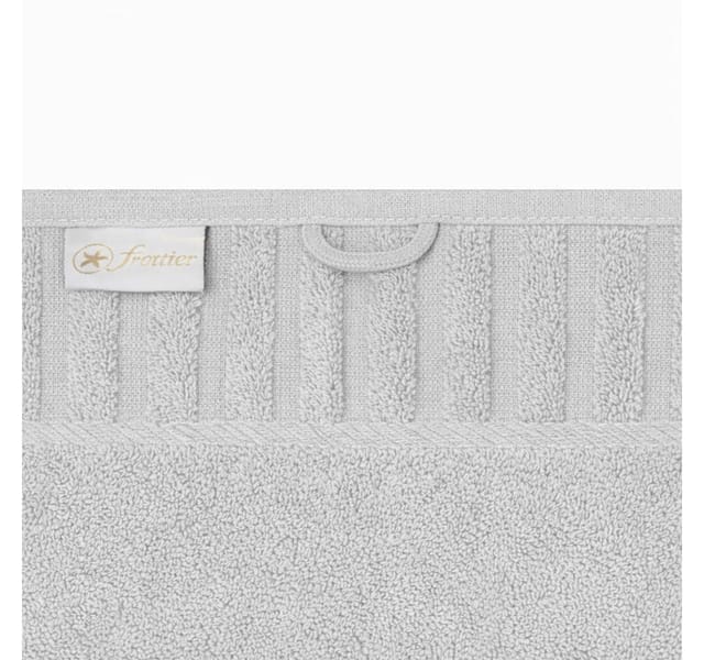 Seiftuch Uni Baumwolle 30 x 30 cm silber