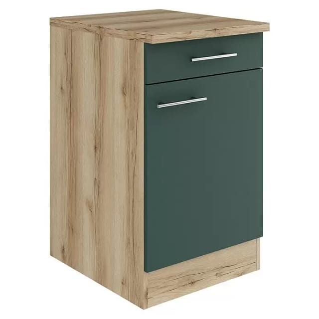 Optifit Unterschrank Savona 405 steingrün/eiche 50 cm