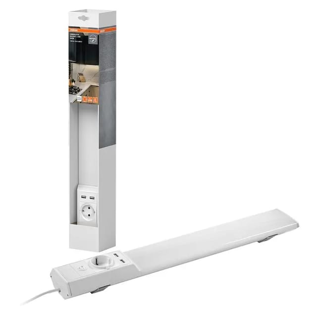 Osram LED Unterbauleuchte Linear Flat Socket USB 54 cm 10 Watt