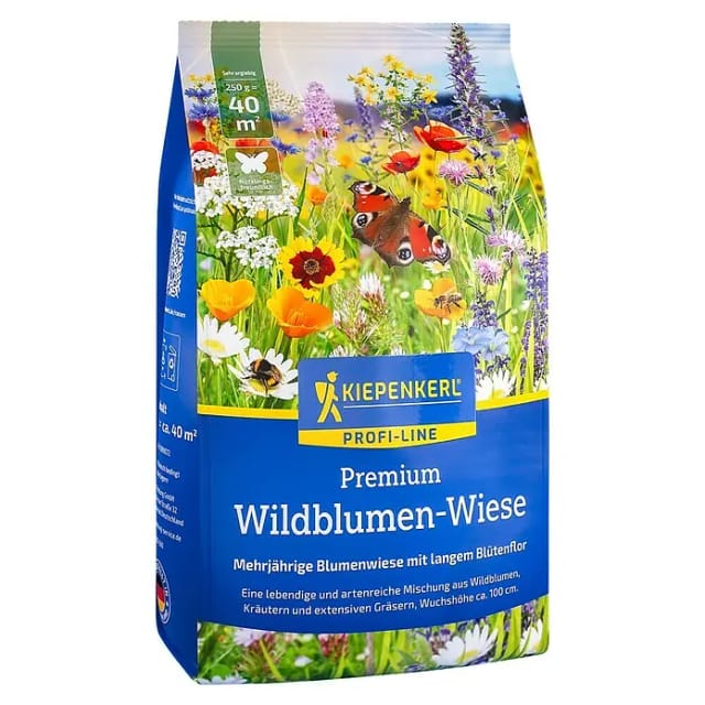 Kiepenkerl Profi-Line Saatgut Premium Wildblumen-Wiese für ca. 40 m²